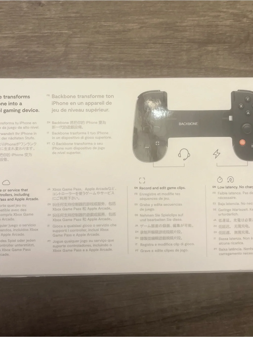 Backbone Mobile Gaming Controller for Xbox and iPhone - Black